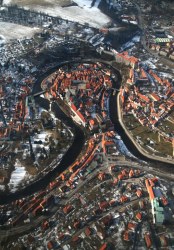 Aerial view on Český Krumlov